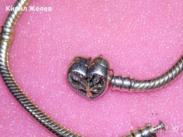 СТИЛНА ФЕШЪН АРТ ГРИВНА ПАНДОРА Family ДЪРВОТО на ЖИВОТА с ИСКРЯЩИ КРИСТАЛИ 43195, снимка 14 - Гривни - 44406109