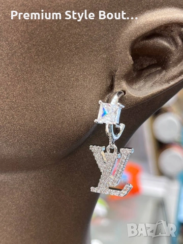 обеци от висококачествена стомана ysl saint laurent loewe Louis Vuitton Gucci , снимка 2 - Обеци - 53744737