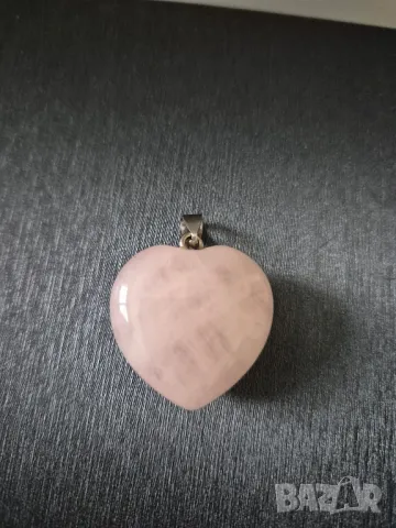 масивна висулка розов кварц