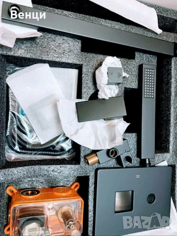 Комплект Душ за вграждане топ качество Nickel,CHROME,BLACK, снимка 2 - Душове - 50702241