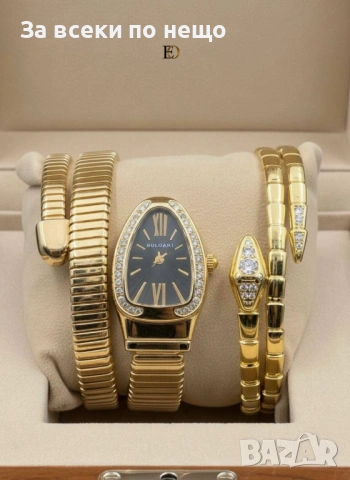 Bvlgari Дамски Часовник И Гривна В Кутия - Налични Различни Цветове Код SK905, снимка 6 - Дамски - 53408791