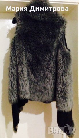 Асиметричен красив елек от изкуствен косъм, снимка 5 - Елеци - 38967509