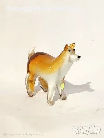 Стъклено куче, снимка 5 - Статуетки - 21282224