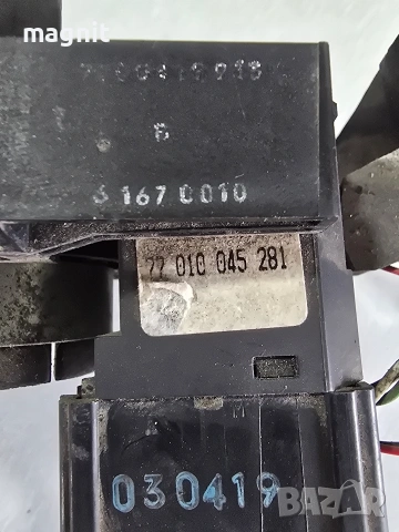 Лостове управление светлини мигачи чистачки Renault Clio 2 770104527 / 61670010 / 616500040628 , снимка 4 - Части - 53493865