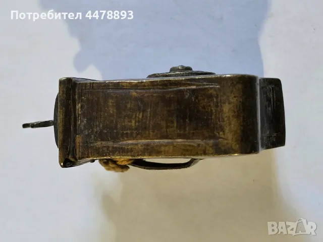 Автентичен фишеклък барутник паласка, снимка 12 - Антикварни и старинни предмети - 56255601