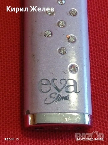 Метална запалка EVA работи иска зареждане за КОЛЕКЦИЯ ДЕКОРАЦИЯ 40345, снимка 2 - Колекции - 53602524