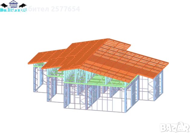 Къща,Бунгало,Преместваема къща,Сглобяеми къщи,Модулни,Жилищни-136,7м², снимка 2 - Строителни материали - 44209448