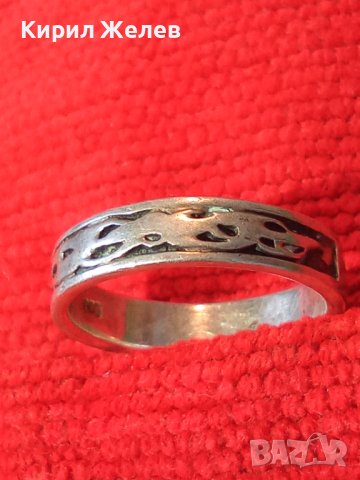 МЕТАЛСКИ РОКАДЖИЙСКИ СРЕБЪРЕН ОРНАМЕНТИРАН ФЕШЪН АРТ УНИСЕКС ПРЪСТЕН СРЕБРО 925 - Тип ХАЛКА 38493, снимка 2 - Пръстени - 41451055