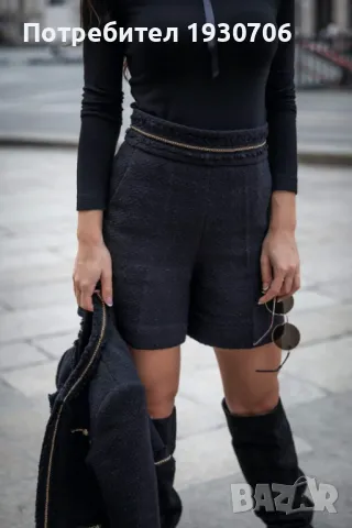 Елегантни черни панталонки на Christine fashion, снимка 2 - Рокли - 48027137