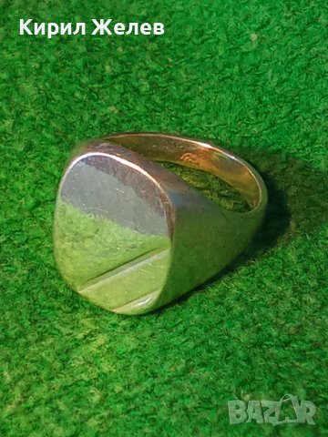 АРИСТОКРАТИЧЕН МАСИВЕН СРЕБЪРЕН ПРЪСТЕН ПОЛИРАНО до ОГЛЕДАЛЕН БЛЯСЪК СРЕБРО 925 РЪЧНА РАБОТА 38744