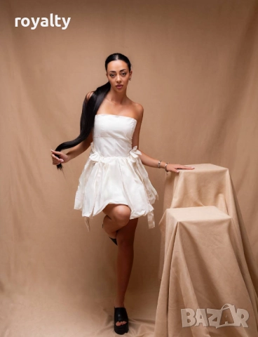 Бяла Дамска Рокля , снимка 3 - Рокли - 52945414