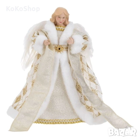 Връх за елха ангел-30 см./връх за елха, снимка 2 - Декорация за дома - 52239279