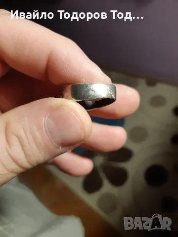 Сребърен мъжки пръстен, снимка 6 - Пръстени - 47961129
