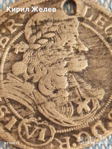 Сребърна монета 6 кройцера 1683г. Леополд първи Австрия 52908, снимка 3 - Нумизматика и бонистика - 53083639