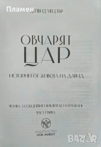 Овчарят цар. Истории от живота на Давид Дейвид Мецлър , снимка 2 - Други - 53441051