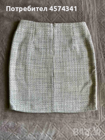 Бежова пола с бляскави частици Robin, снимка 2 - Поли - 51474622