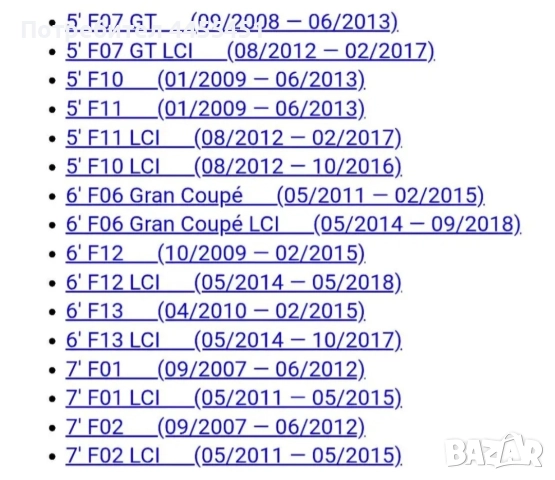Перка охлаждане 850w F07 F10 F11 F18 F06 F12 F13 F01 F02, снимка 3 - Части - 52594193