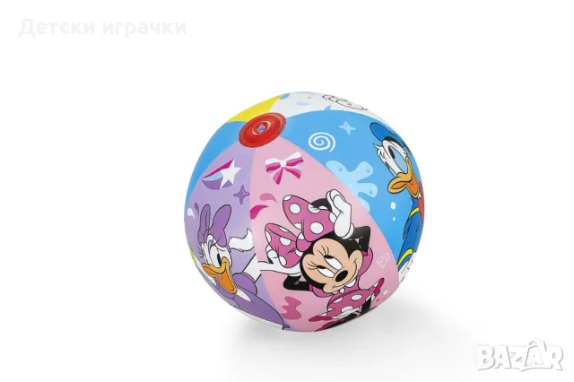 Надуваема плажна топка BESTWAY Mickey & Friends, диаметър 51 см, PVC, цветна, снимка 6 - Надуваеми играчки - 49981652
