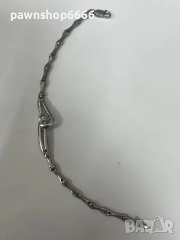 Сребърна гривна 925, снимка 2 - Гривни - 50359856