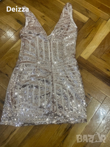 Дамска блестяща рокля, снимка 3 - Рокли - 52393725