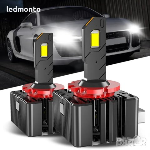 Двойно по-ярки 160W LED фарове, съвместими с оригиналните D3S/D1S/D2S крушки!, снимка 2 - Аксесоари и консумативи - 44391800