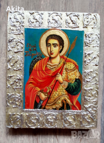 Икона на Свети Георги, снимка 4 - Икони - 36269023