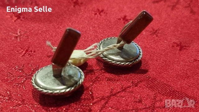 Стари,Дамски Бутонели с Кехлибар ., снимка 5 - Антикварни и старинни предмети - 52528199