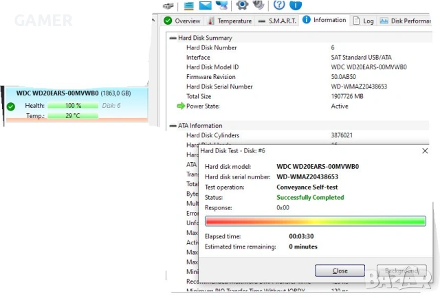 HDD SATA хард дискове, 0 часа работа и 100% здраве и производителностзводителност, снимка 13 - Твърди дискове - 53772609