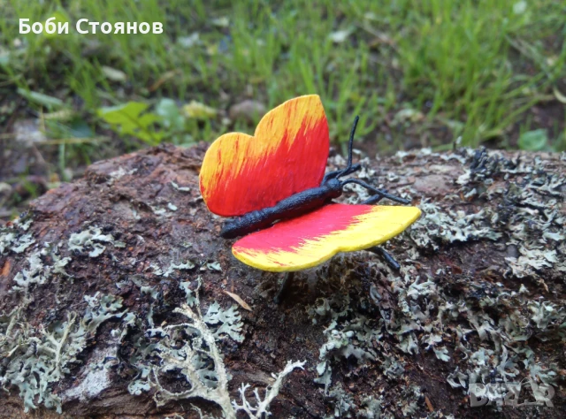 Метална пеперуда - ръчно изработена 