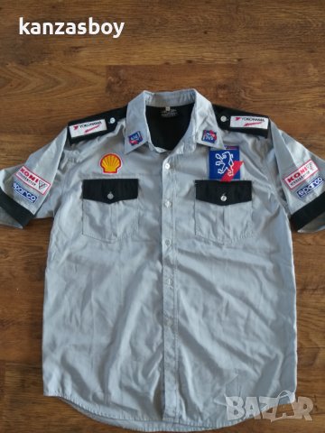 peugeot sport - страхотна мъжка риза КАТО НОВА ХЛ, снимка 5 - Ризи - 41926818