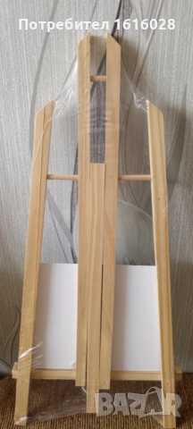 Дървен статив за платна с височина до 42 см., снимка 4 - Картини - 50718343