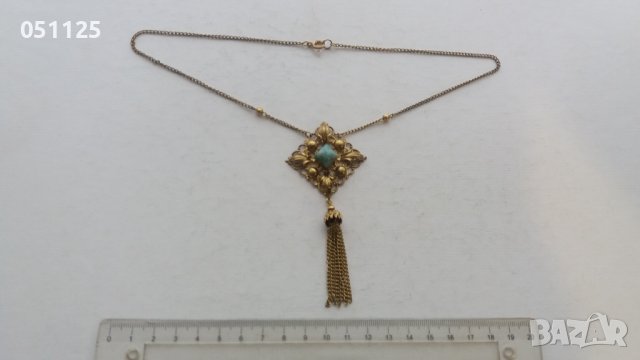 Масивно позлатен накит колие , снимка 2 - Антикварни и старинни предмети - 40512758