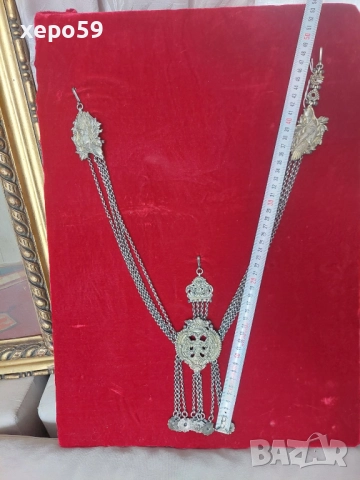 Огромен стар сребърен накит в отлично състояние, снимка 6 - Антикварни и старинни предмети - 52217581