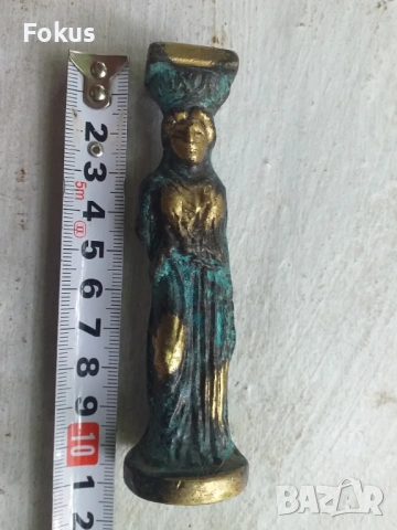 Статуетка фигура бронз патина, снимка 4 - Антикварни и старинни предмети - 53478103