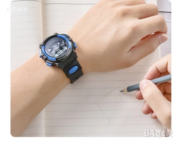 Мултифункционален детски водоустойчив до 30 метра часовник, снимка 7 - Детски - 52740068