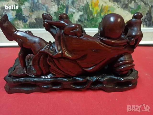 ПРОМО Масивна стара пластика от махагон -Хонг Конг., снимка 8 - Други ценни предмети - 48559225