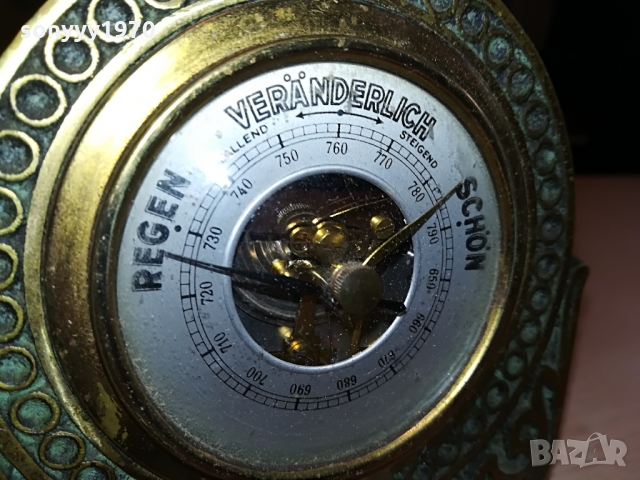 АНТИЧЕН БАРОМЕТЪР ОТ ГЕРМАНИЯ 1503221027, снимка 9 - Антикварни и старинни предмети - 36109424