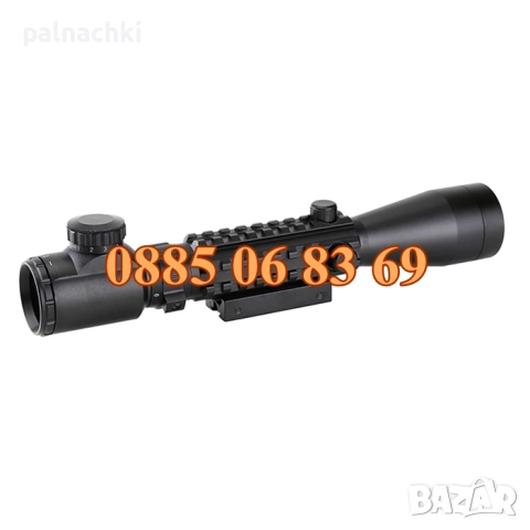 Оптика за пушка Bushnell, оптичен мерник 3-9х40E,релсов захват 10-20мм, снимка 2 - Екипировка - 52103545