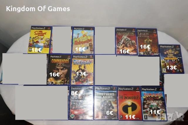 Игри за PS2 The Simpsons/Gladiator/Legion/The Incredibles/Commandos 2/Jumanji