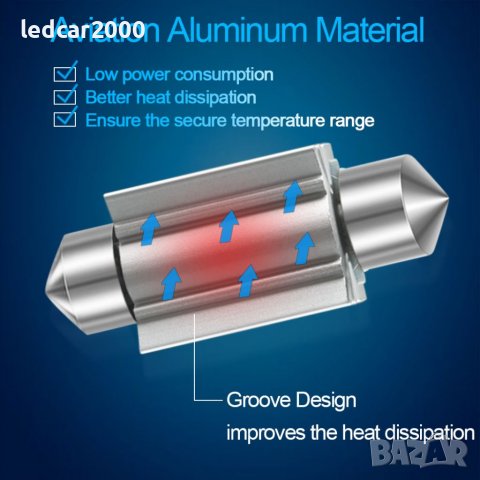 Лед крушки Led  C5W C10W CANBUS, снимка 6 - Аксесоари и консумативи - 39759528