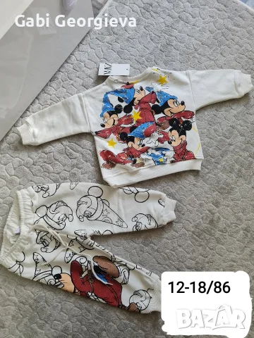 Детски екип анцуг Zara за момче 1,2,3,4,5,6,7години Мики маус, снимка 5 - Детски анцузи и суичери - 40102877