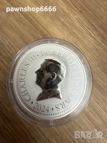 Сребърна инвестиционна монета МУСТАНГ (Mustang) 2024 – 1 oz Сребро .999, Токелау, снимка 2 - Нумизматика и бонистика - 56113651
