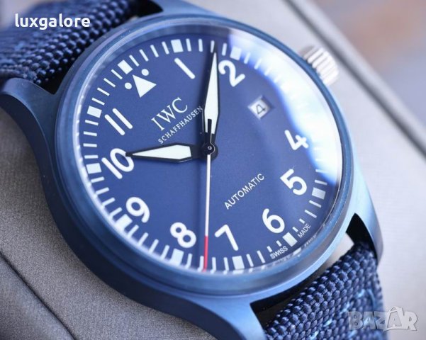 Мъжки часовник IWC Pilot's Laureus Sport for Good с автоматичен механизъм, снимка 4 - Мъжки - 41892430