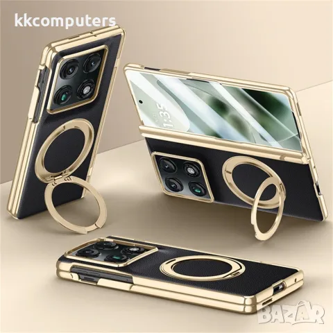 Магнитен Калъф за Motorola Razr Fold 5G с Въртяща се Стойка и Скрийн Протектор – 2 цвята