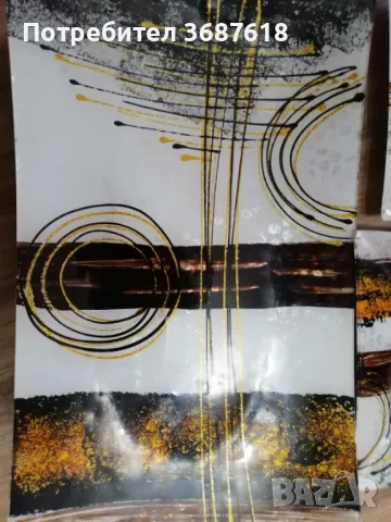 Стъклени плата, снимка 3 - Чинии - 49020425