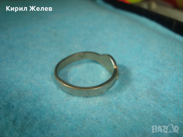 СТАР МАЙСТОРСКА ИЗРАБОТКА ПОСРЕБРЕН ПРЪСТЕН БЛАГОРОДНА НЕРЪЖДАЕМА СТОМАНА ВИНТИДЖ АРТ БИЖУ 25812, снимка 7 - Антикварни и старинни предмети - 35746447