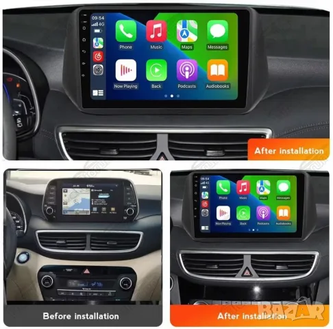 Мултимедия за Hyundai Tucson 3 TL, навигация, Carplay, Андроид AUto, Waze, двоен дин, Хюндай Туксон , снимка 3 - Аксесоари и консумативи - 56171652