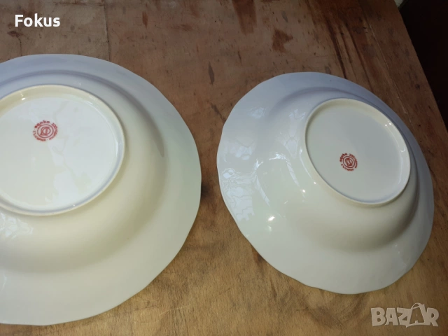 Български порцелан две чинии, снимка 4 - Антикварни и старинни предмети - 53268028