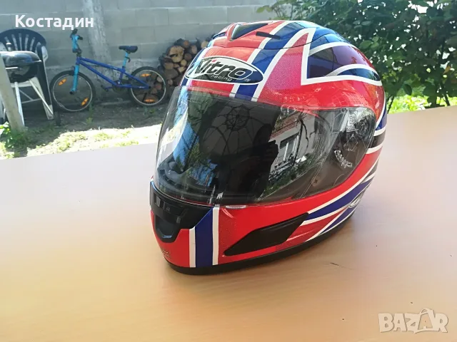Мото каска Nitro Fibroglass размер М 58 см