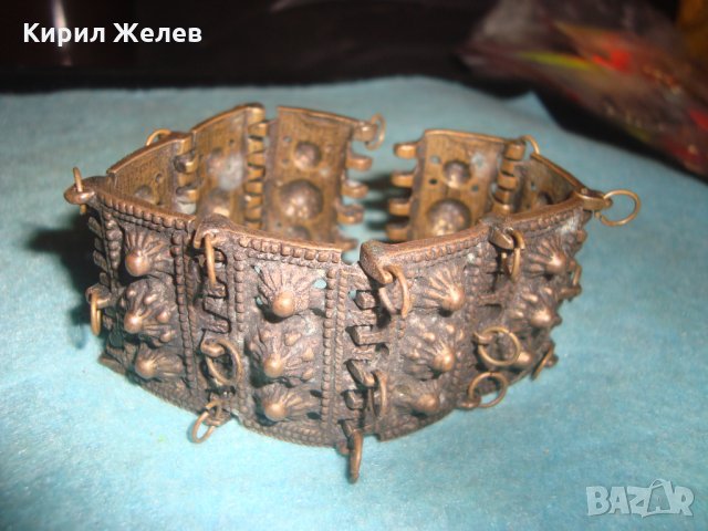 18в ВЪЗРОЖДЕНСКА БРОНЗОВА ГРИВНА с ГРАНУЛАЦИЯ СТАРИННА КУЮМДЖИЙСКА МАЙСТОРСКА ИЗРАБОТКА УНИКАТ 26086, снимка 14 - Антикварни и старинни предмети - 35664177